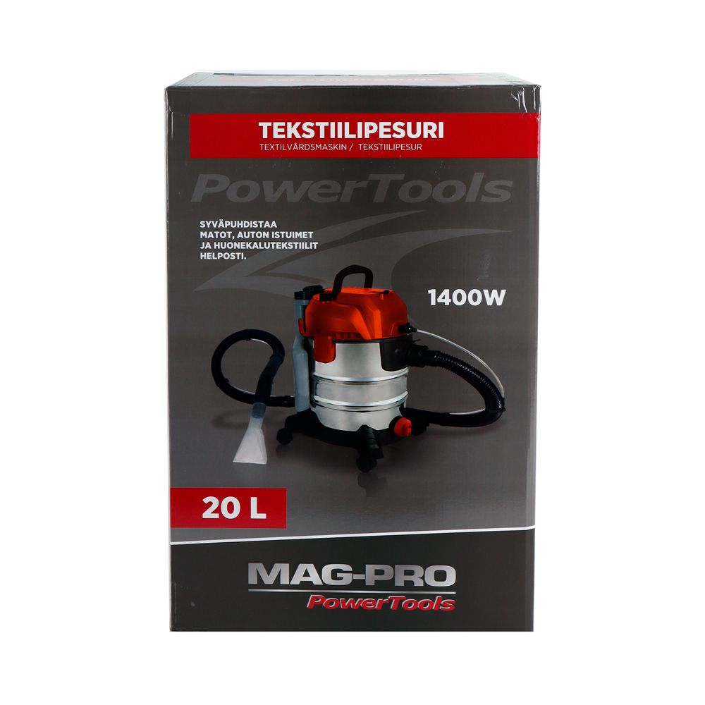 Mag-Pro textiltvätt med 20 liters ståltank 1400 W
