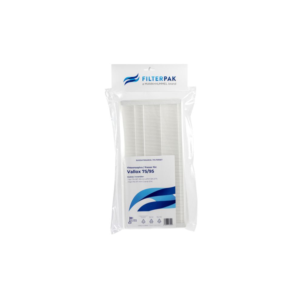 Filtepak Vallox 75/95 pientalosuodatinpakkaus