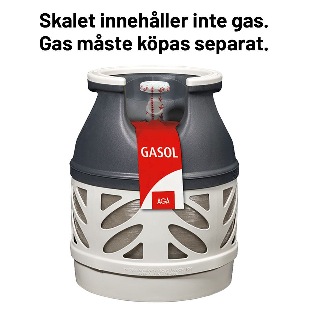 AGA Gasol kompositflaska (utan gasol) PC5, 5 kg