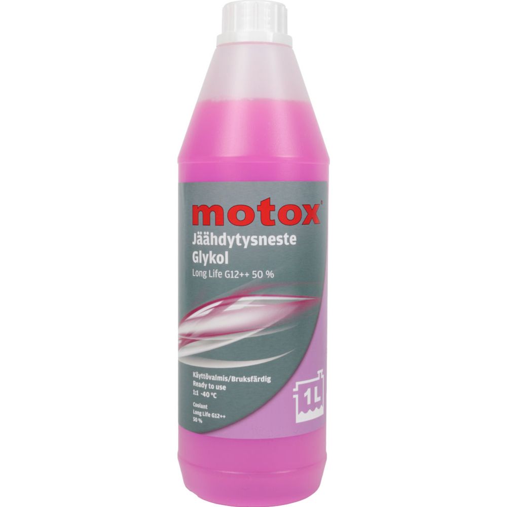 Motox -40°C Long life G12++ glykol mörklila 50 % 1 l