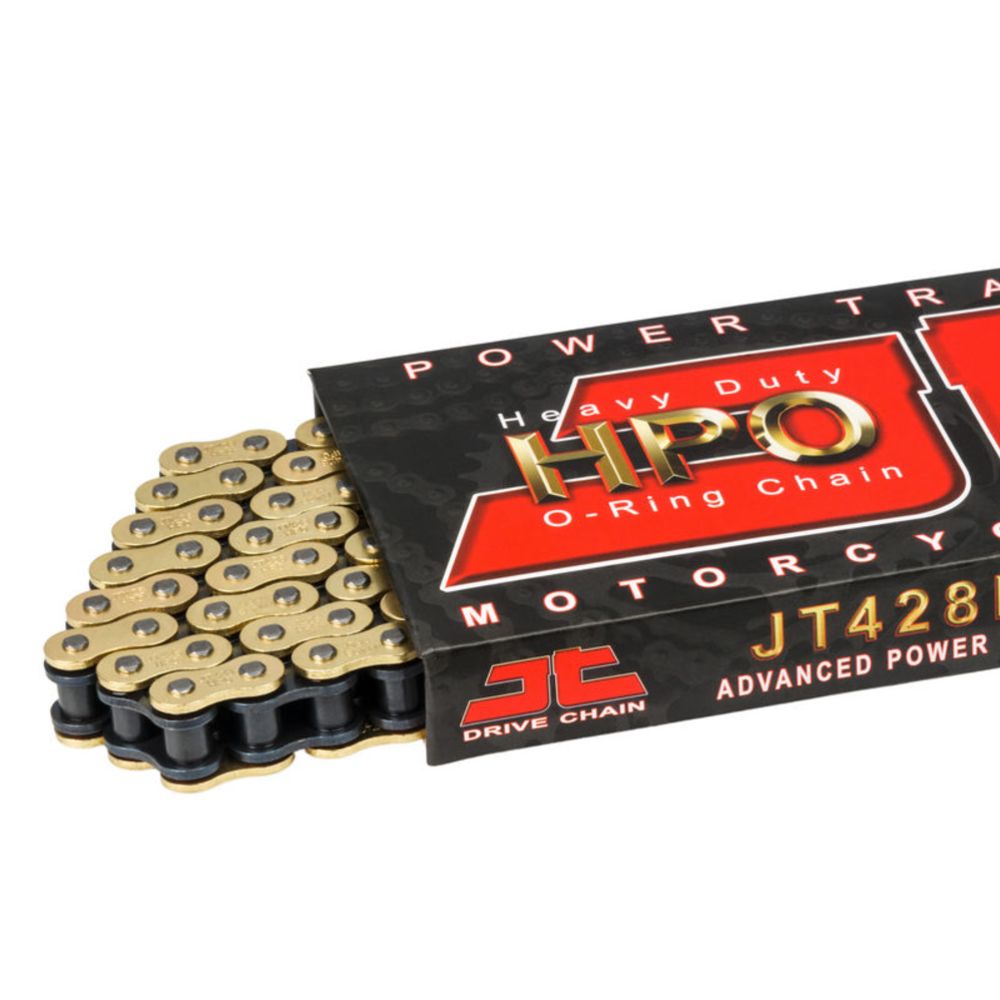 JT 428HP O-rõngaskett 142 lüli kuldne/must