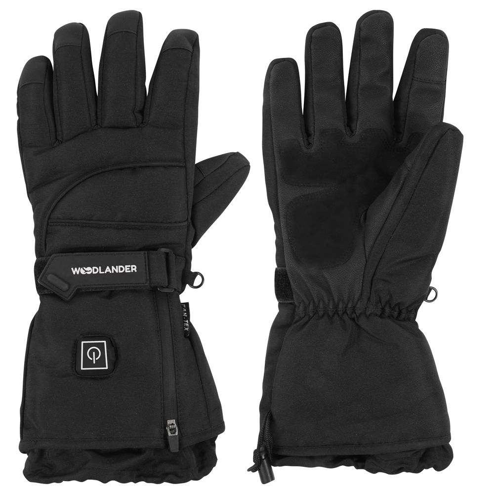 Woodlander lämpöhanskat USB-C musta