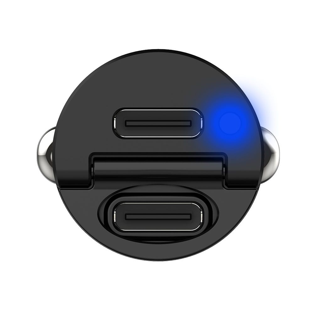 Celly autolaturi mini 2 x USB-C 30 W