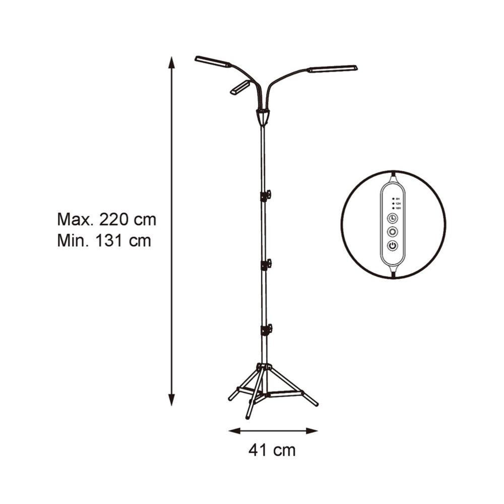 Airam Palm LED-taimevalgusti 24 W 1130 lm