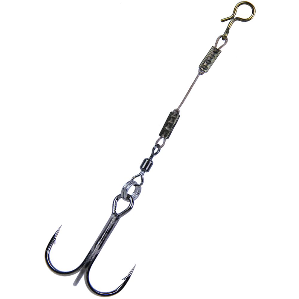 K.P Baits lisäkoukku leikarilla 12 kg 4 cm #8 2 kpl