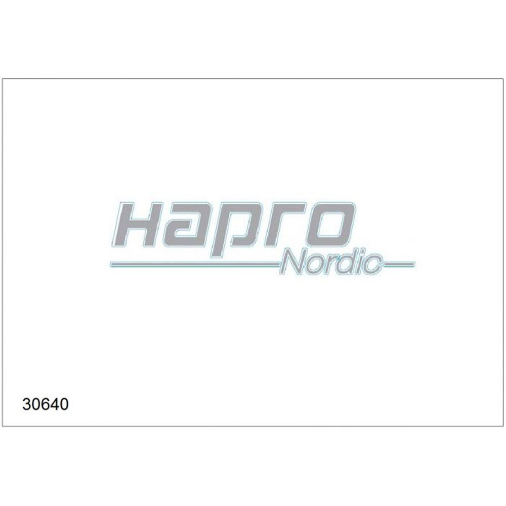 Hapro 30640 Nordic sidodekal silver (Brilliant Black)
