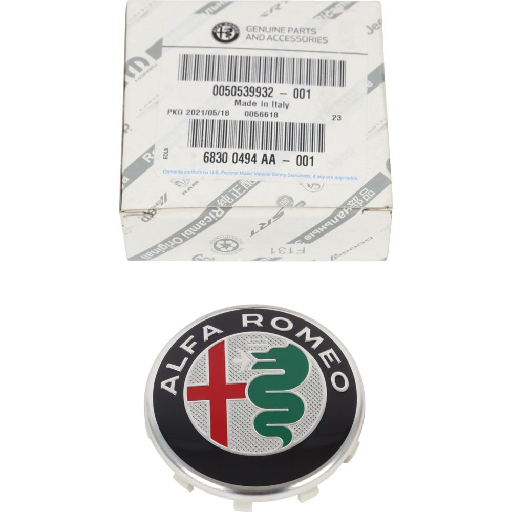 Vanteen keskiömerkki Alfa-Romeo Giulia Ø60mm alkuperäinen