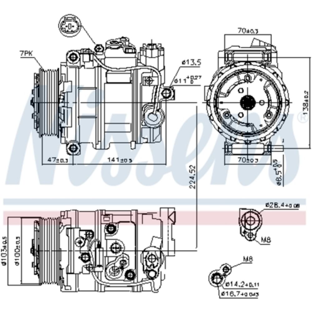 Ilmastointilaitteen kompressori 30-04423