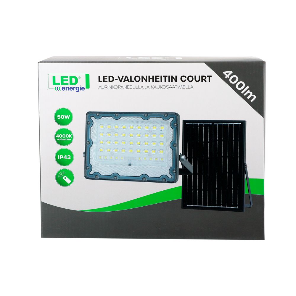 Led Energie COURT aurinkokennovalonheitin 50W 400 lm 4500 K