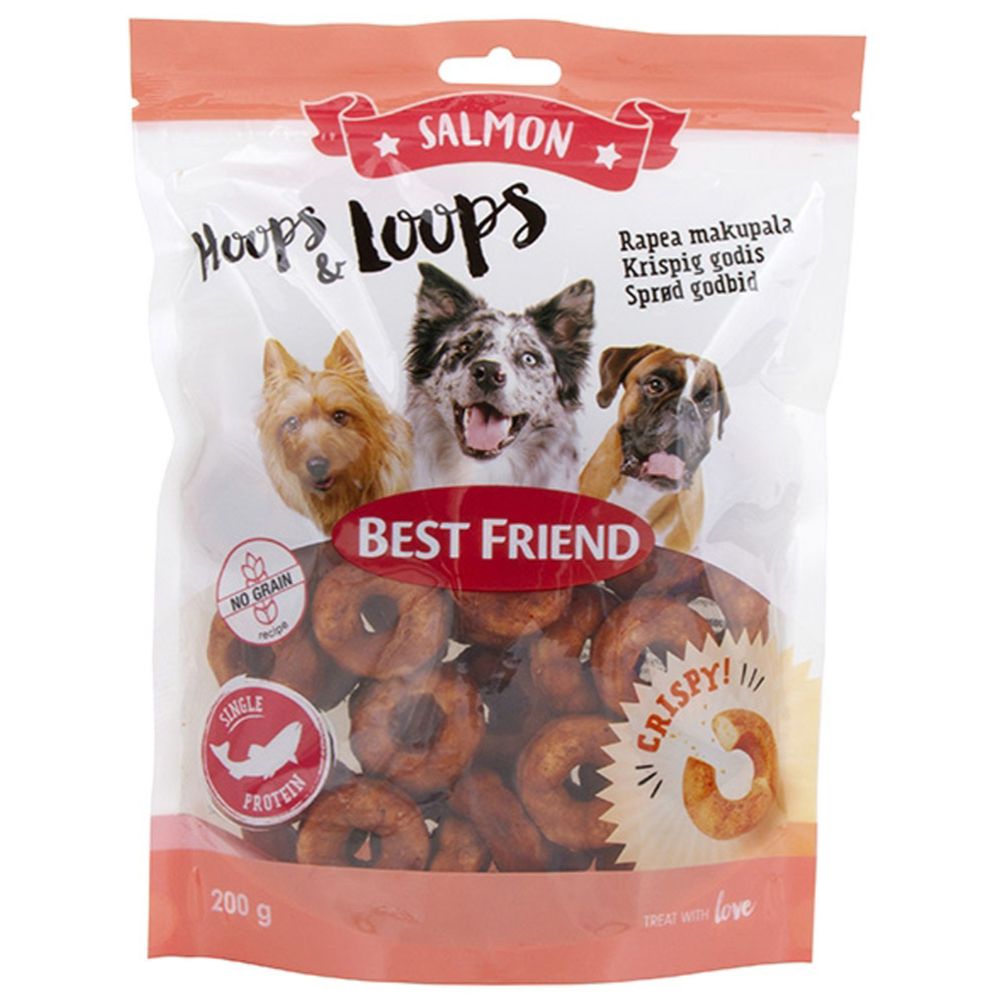 Best Friend Hoops & Loops koiran makupala 200 g