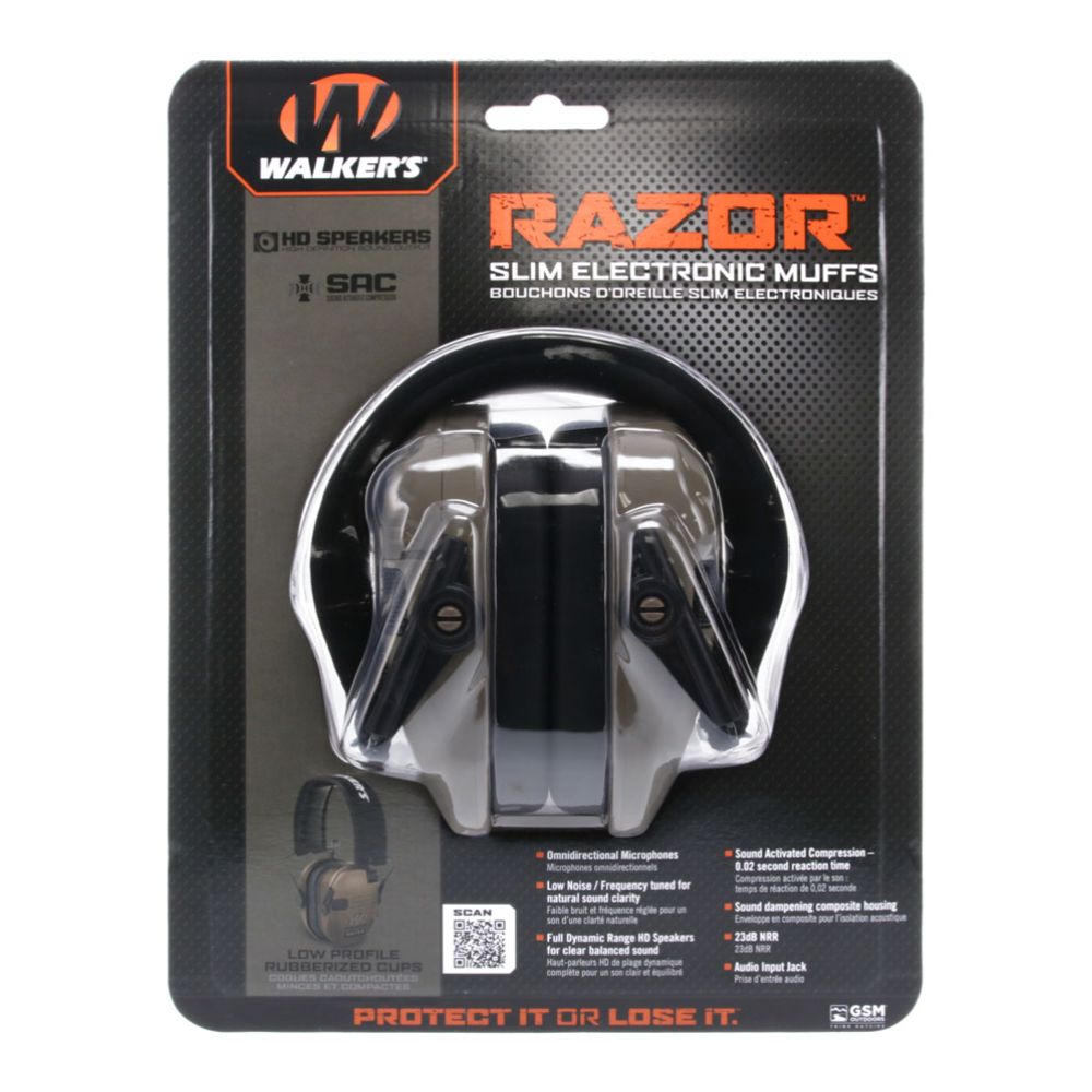 Walker's Razor kuuleva kuulosuojain, hiekka