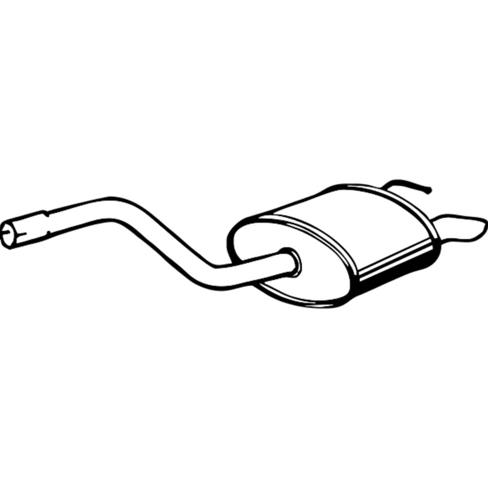 Bakre ljuddämpare 14-2595