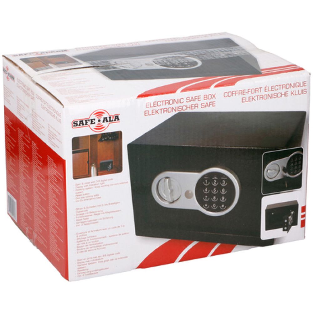 Safe Alarm elektroniskt kassaskåp 31 x 20 x 20 cm