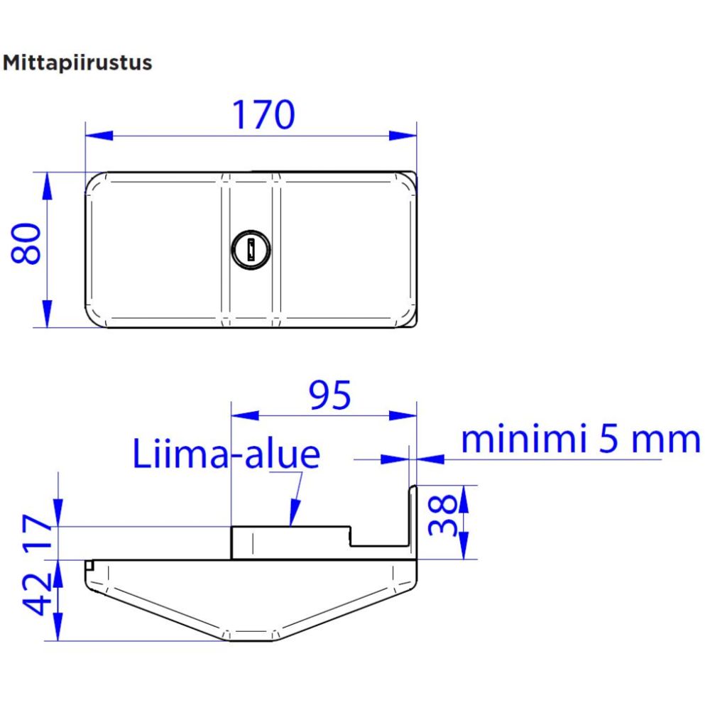 Thule lisälukko oveen/karmikiinnitys