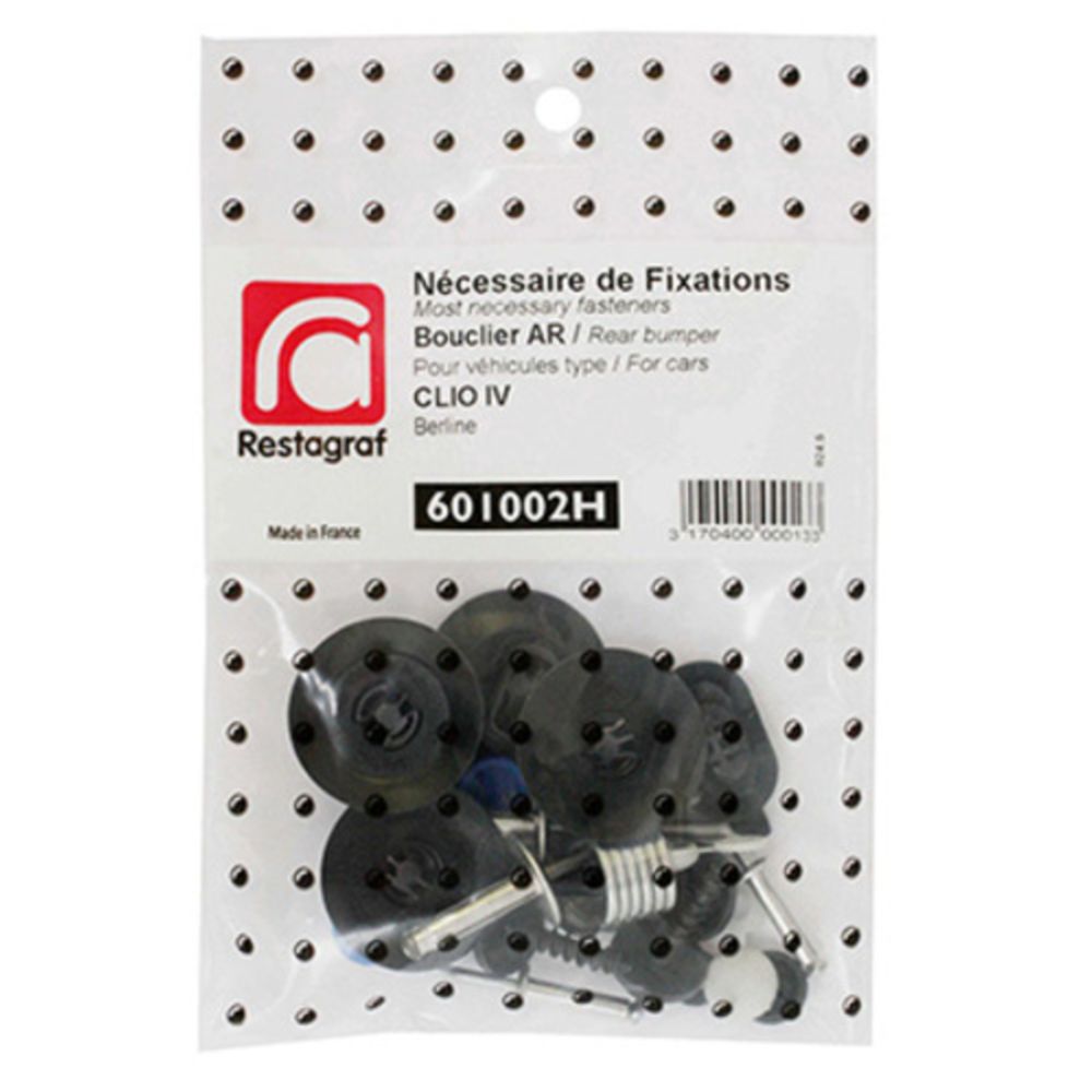 Fästsats Renault bakre stötfångare 601002H 22 delar