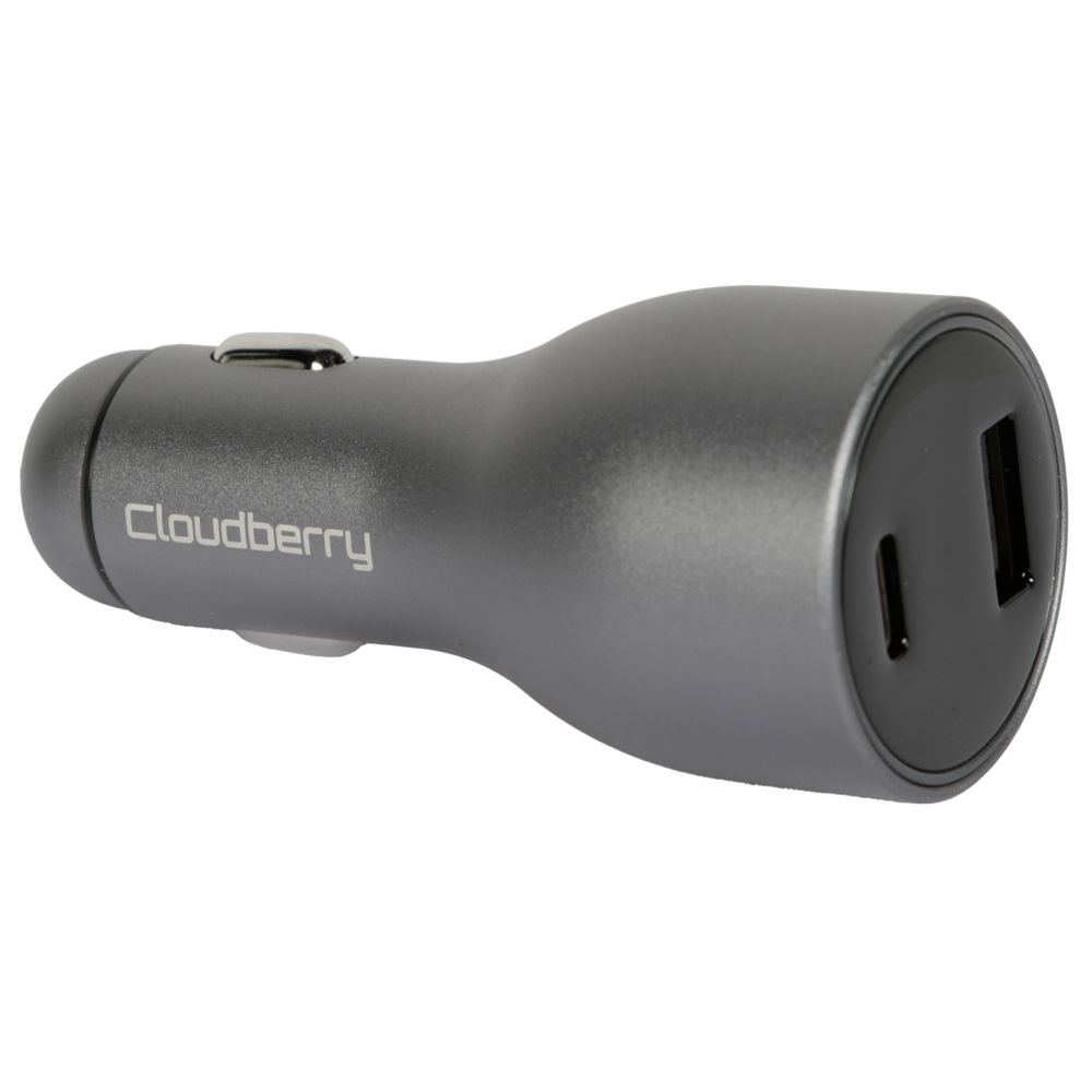 Cloudberry 6,0 A autolaturi jännitenäytöllä PD USB-C + USB-A 120 W