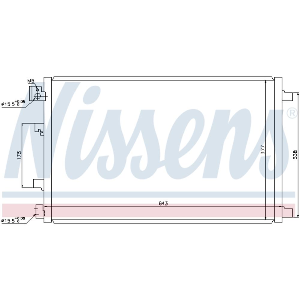 Ilmastointilaitteen lauhdutin 30-04020