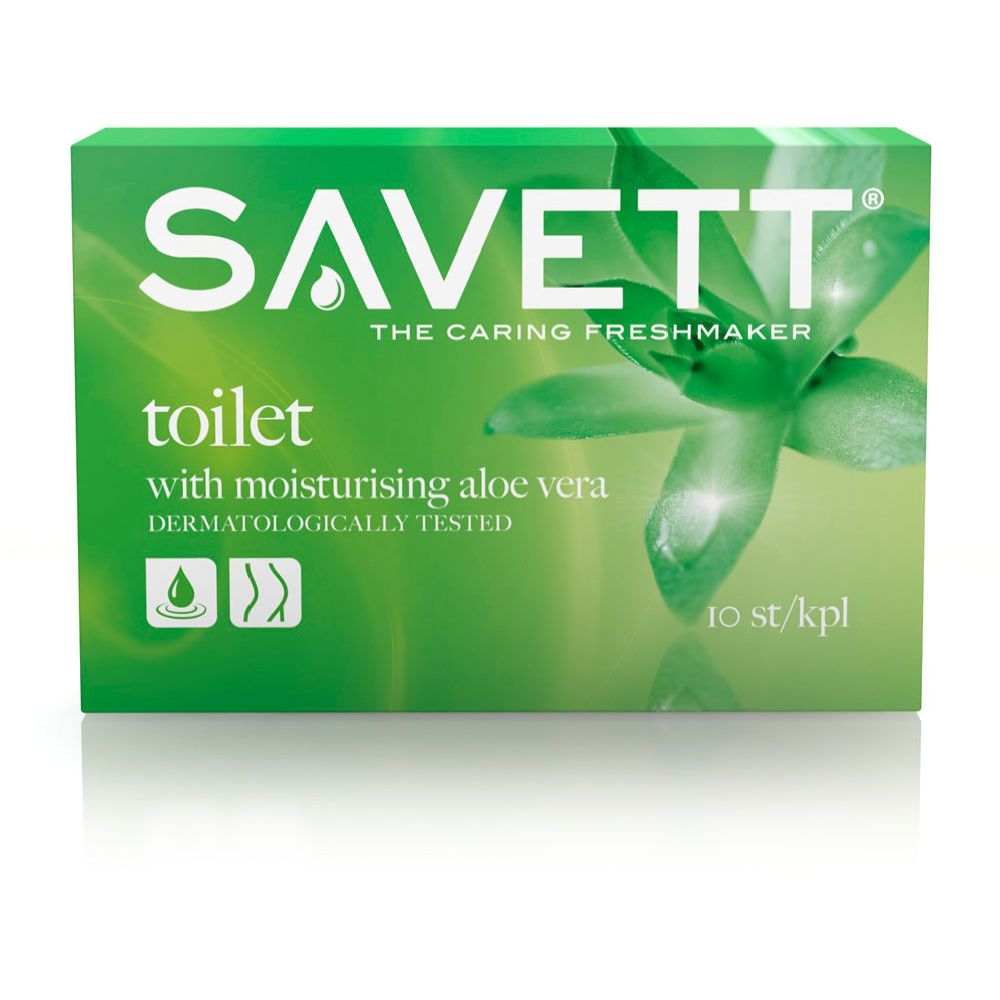 Savett 10kpl Toilet kosteuspyyhe
