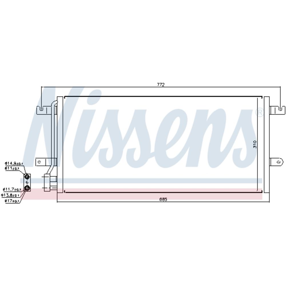 Ilmastointilaitteen lauhdutin 30-00159