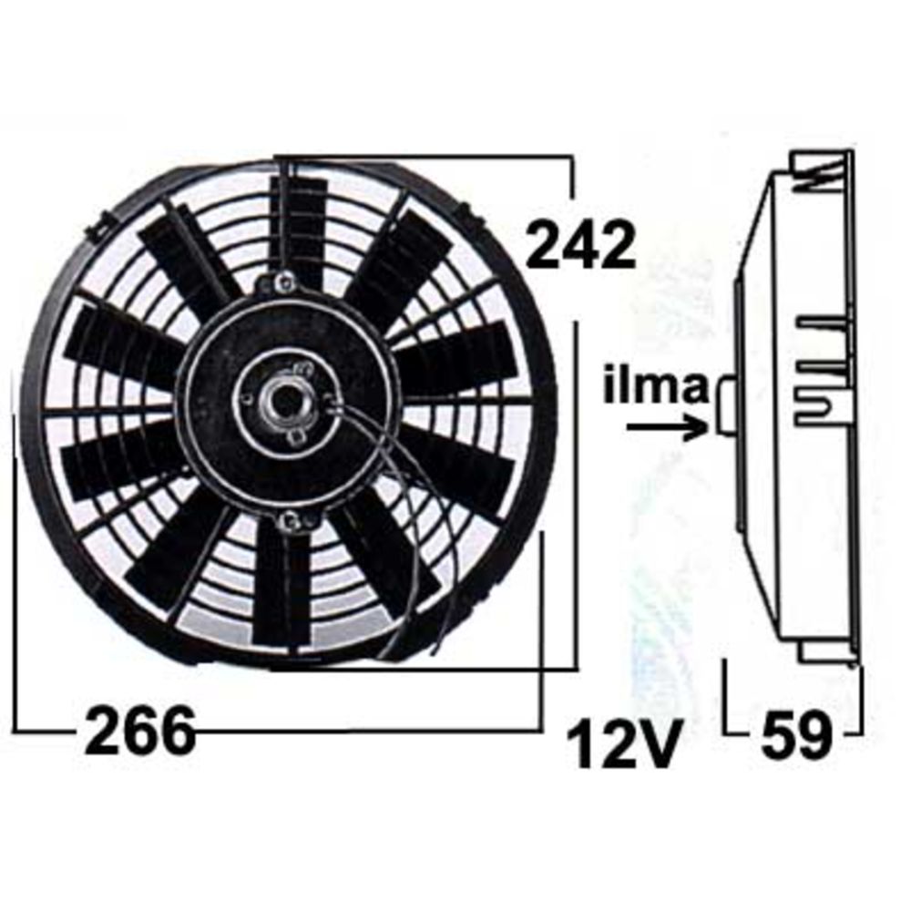 Mootorijahutuse ventilaator 48-0950