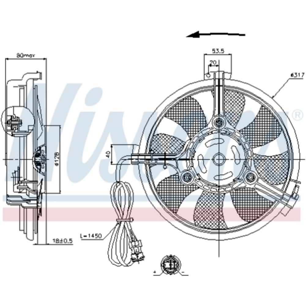 Kliimaseadme ventilaator 13-00055