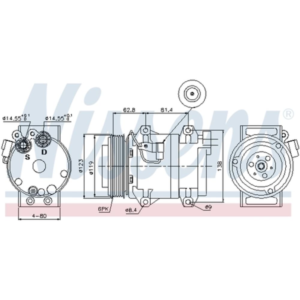 Ilmastointilaitteen kompressori 30-04440