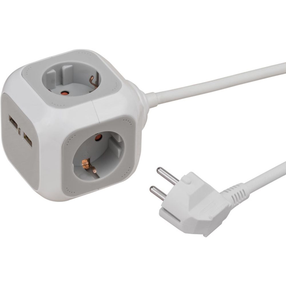 Brennenstuhl Alea Powerblock jakokuutio USB/Schuko 1,4 m