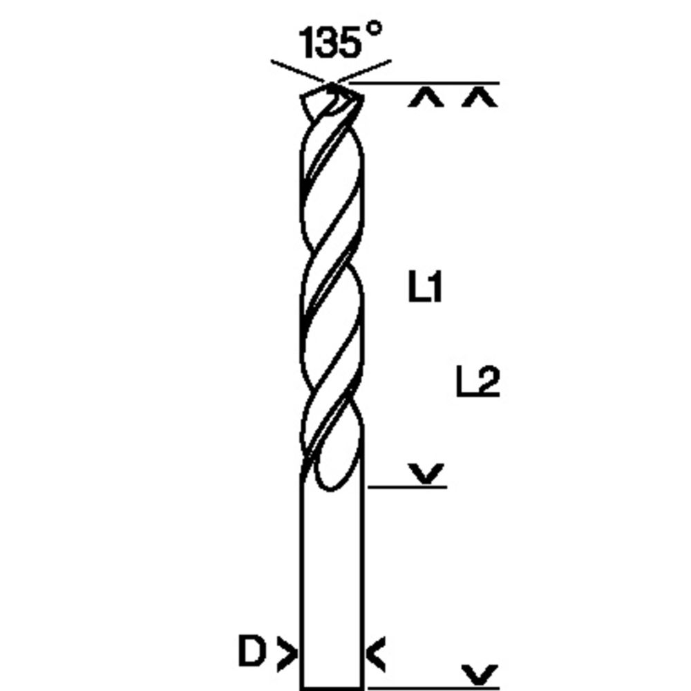 Bosch HSS G DIN 340 metalliporanterä 3,5 mm