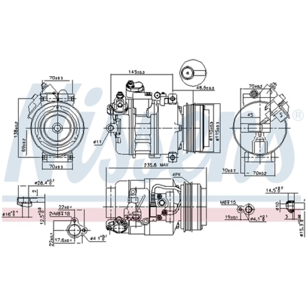 Ilmastointilaitteen kompressori 30-00324