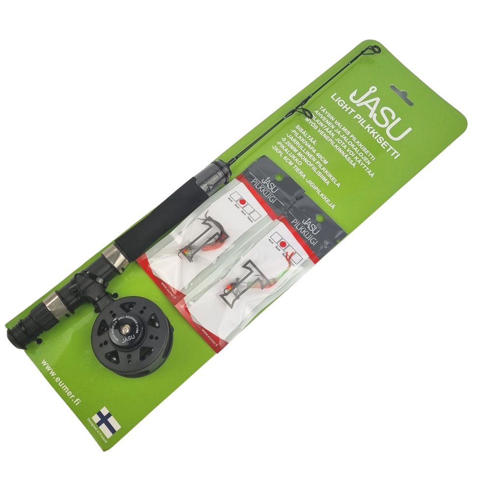 Jasu Light pilkkisetti + 2kpl jigipilkkejä