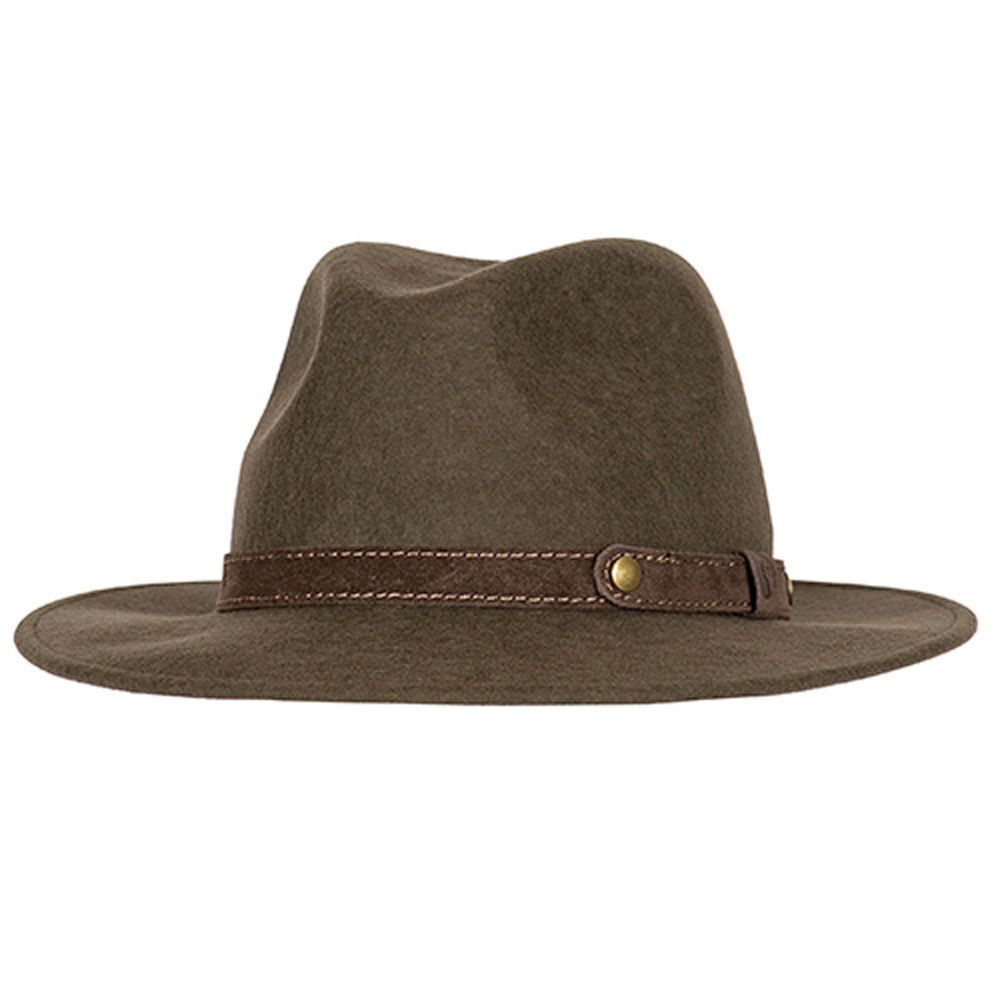 Salon Huopahattu Crush 6, oliivinvihreä