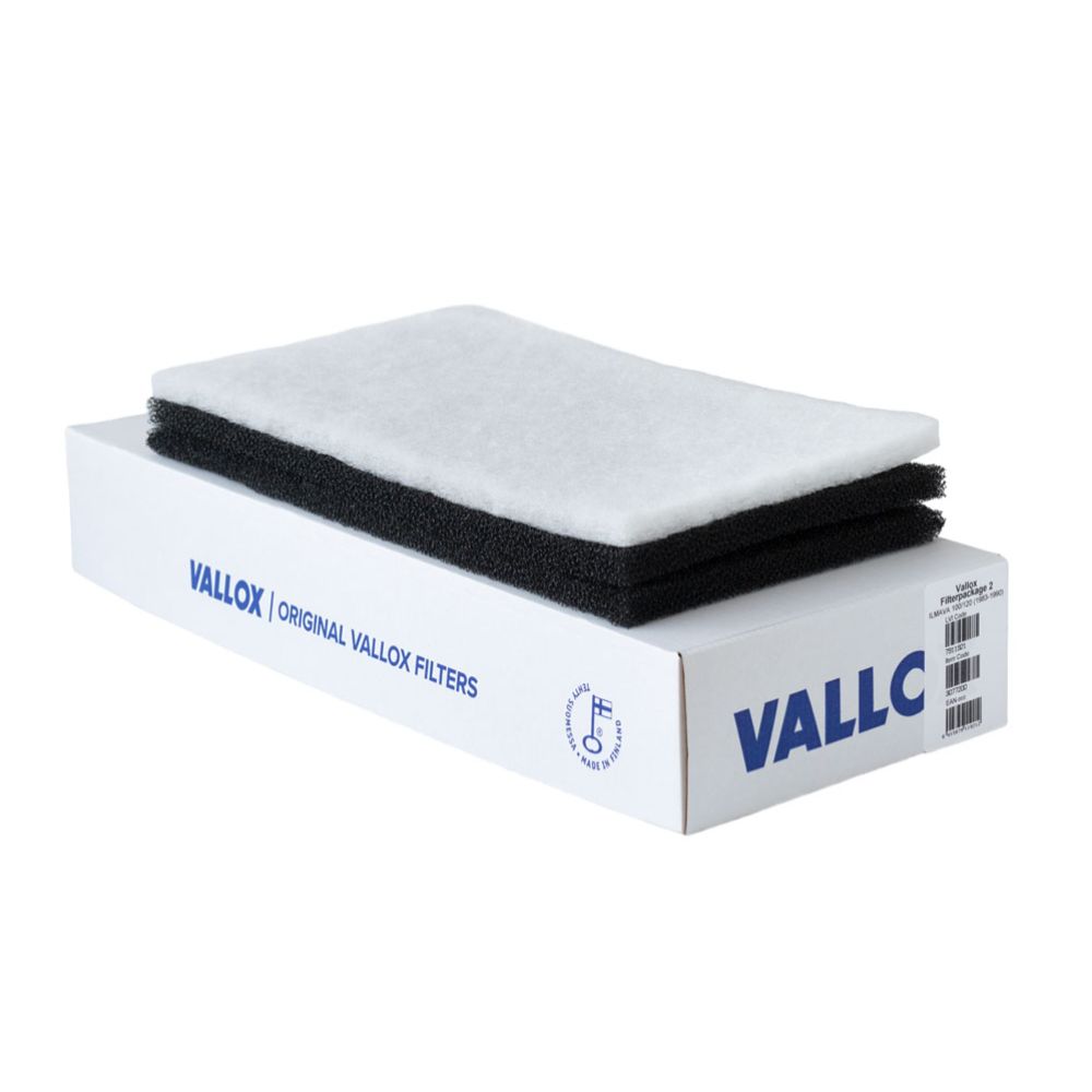 Vallox ilmanvaihtokoneen suodatin Ilmava 100, 120 (1983-1990)